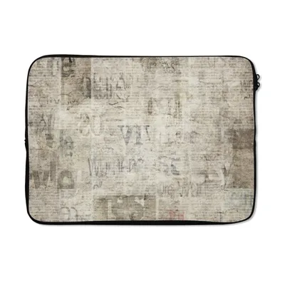 Produktbild von MuchoWow® Laptop Hülle 13 Zoll Zeitung - Vintage - Papier Laptoptasche - Laptophülle - Sleeve - Rundumschutz