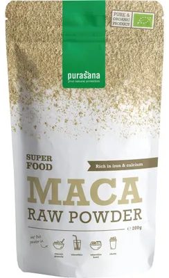 Produktbild von Maca Powder Pflanzenextrakt, Geschmacksneutral, 200 g