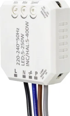 Produktbild von Sygonix SY-4697884 Unterputz Dimmer Geeignet für Leuchtmittel: Halogenlampe, LED-Lampe, Glühlampe