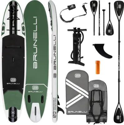 Produktbild von BRUNELLI 12.0 Woven X Fusion Double Layer iSUP Board Stand Up Paddle Set 365cm Paddle Board