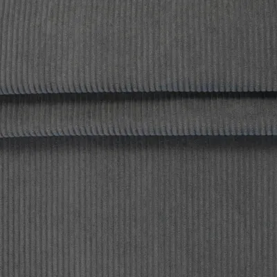 Samt Cord/ Velvet Corduroy ab 1mx140cm Martindale >60.000 Rubs Polsterstoff Dekostoff dunkelgrau