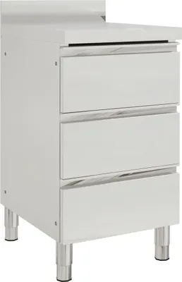 Immagine prodotto di vidaXL Armadio da cucina Gastro con 3 cassetti in acciaio inox