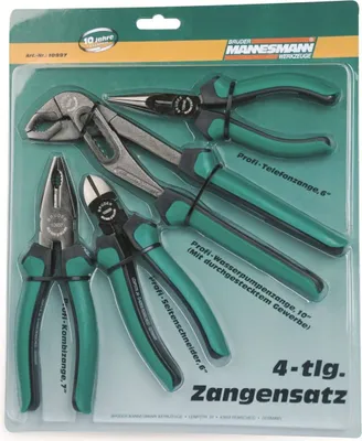 Produktbild von BRÜDER MANNESMANN Profi Zangensatz 4-teilig 10997