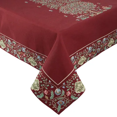 Zdjęcie produktu dla Obrus gobelinowy 140x180 cm czerwony prostokątny
