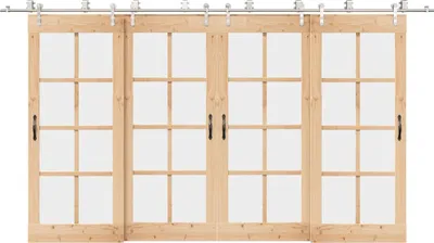 Image de vidaXL Kit de ferrures pour porte coulissante 400 cm acier inoxydable argenté