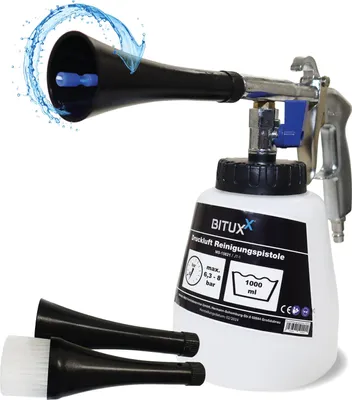 Produktbild von Bituxx Druckluft Reinigungspistole Twister Waschpistole Luftdruck Cleaning Gun 1000 ml MS-15821