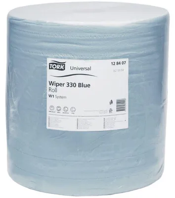 Produktbild von Tork 128407, 1000 Blätter, Blau, 369 mm, 340 m, 340 mm, 35 cm