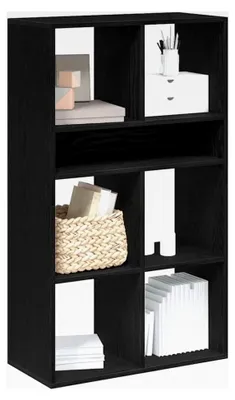 Produktbild von Bücherschrank, Schwarz, 66 x 31 x 112 cm, Holzregal