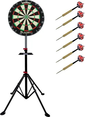 Produktbild von Winmau Set Blade 6 Triple Core Board Dart komplett Ständer Xtreme +6 Steeldart