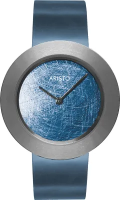 Produktbild von Aristo  Titan Design Bicolor Blau - Quarz Damenuhr mit Titanarmband - 5D104