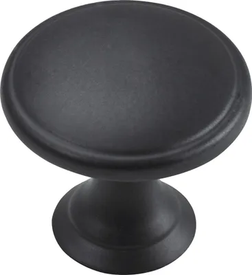 Produktbild von Hettich Möbelknopf Zinkdruckguss schwarz Ø 32,0 mm - 1 Stück