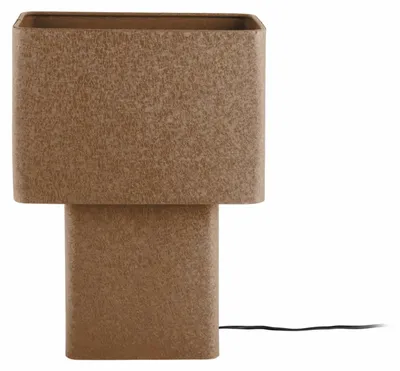 Produktbild von Leitmotiv - Tischleuchte Boaz Recto - Mokka - 31x18x42cm Tischlampe - Nachttischlampe, Wohnzimmer, Schlafzimmer
