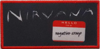 Immagine prodotto di Nirvana - Toppa da stirare "Negative Creep" RO4133 (Taglia unica) (Rosso/Bianco/Nero)