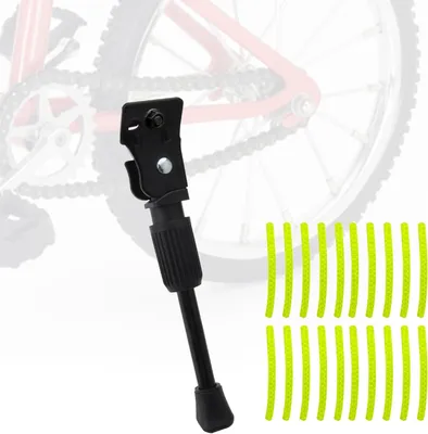 Produktbild von Kinderfahrrad Stand, Hinterbau, 16 Zoll, Aluminiumlegierung, Fahrradständer mit 20 Reflektoraufklebern für