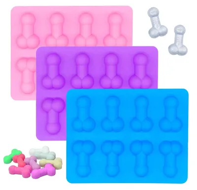 Eiswürfelform aus Silikon, 3er-Set, 18,5 x 14 cm, BPA-frei