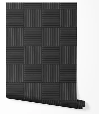 Zdjęcie produktu dla Tapeta Samoprzylepna Czarne Szare Paski Geometria Wzory Do Biura Salonu 2.5m x 0.5m