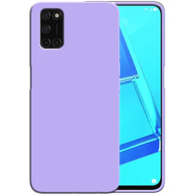 Image de Smartphonica Étui en silicone pour OPPO A52 avec intérieur souple - Violet