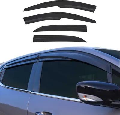 Obrázek produktu pro 4x větrný deflektor dešťový deflektor pro Hyundai i20 2014-2020 hatchback akrylový tmavý