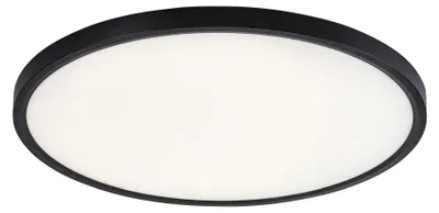 Zdjęcie produktu dla Plafon LED okrągły PAULOS czarno-biały 48W Neutralna biel 3000lm tworzywo sztuczne wym:2,5x50x50cm IP20 Rabalux