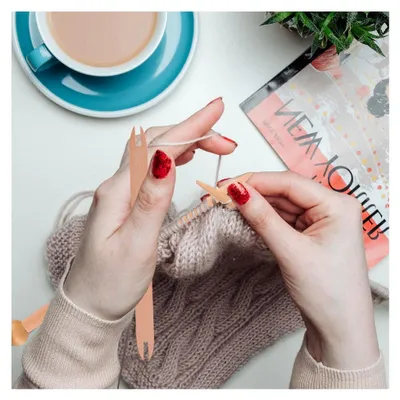 Produktbild von DIY Strickwerkzeug aus Holz für Pullover, Schals und Gobelinweben