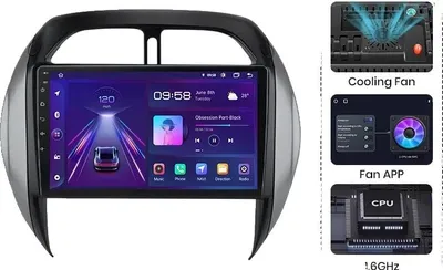 Produktbild von Carplay, Android Auto, kabellose Konnektivität, integriertes GPS, Kompatibilität mit Toyota RAV4 2003-2005, V1 Plus (6GB 128GB)