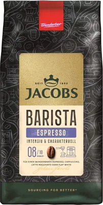 Produktbild von JACOBS Kaffeebohnen Barista Editions Espresso Espressobohnen 4x 1 kg Ganze Bohne