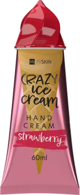 Produktbild von HiSkin Verrücktes Erdbeer Eiskrem Handcreme, 60 ml