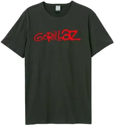 Produktbild von Gorillaz - Logo Uni T:Shirt, XX Large, Charcoal