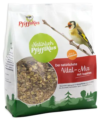 Produktbild von Pfiffikus Natürlich Vital-Mix mit Insekten 1 kg - 5 Stück