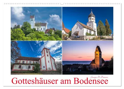 Produktbild von Gotteshäuser am Bodensee (Wandkalender 2027 DIN A2 quer), CALVENDO Monatskalender