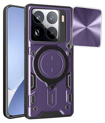 Produktbild von Techsuit CamGuard Pro Back Cover Hülle für Xiaomi 15 Pro - Lila