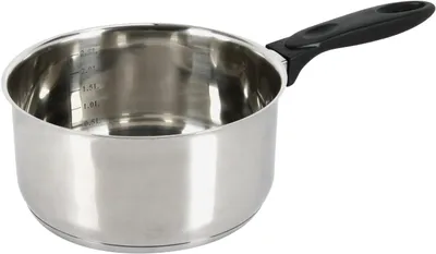 Imagen del producto de Olla de acero inoxidable, de 20 cm de diámetro, con asa de baquelita, para la cocina