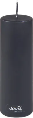 Produktbild von Sovie CANDLES Stumpenkerze in Schwarz Ø 50 mm x H 150 mm, Brenndauer ca. 42 St. - 1 Stück