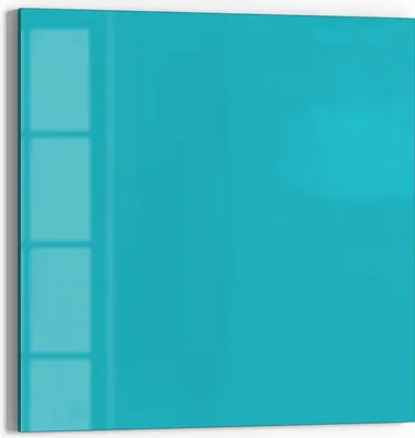 Produktbild von DEQORI Magnettafel Glas 30x30 cm 'Türkis' beschreibbar Whiteboard Pinnwand Küche