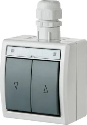 Produktbild von IP65 Aufputz Schuko AQUANT Jalousietaster 1208-65