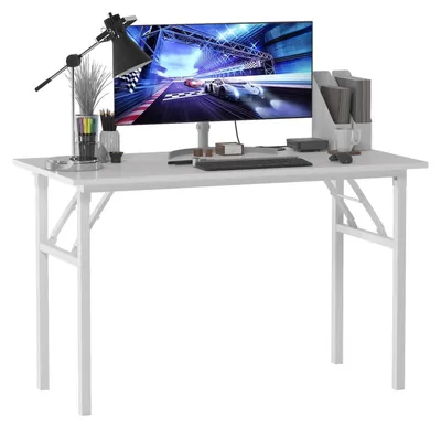 Zdjęcie produktu dla Składany stół komputerowy o wymiarach 120 x 60 cm, idealny do domu i biura