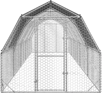 Produktbild von vidaXL Hühnerstall mit Dach 2,5x10x2,25 m Verzinkter Stahl