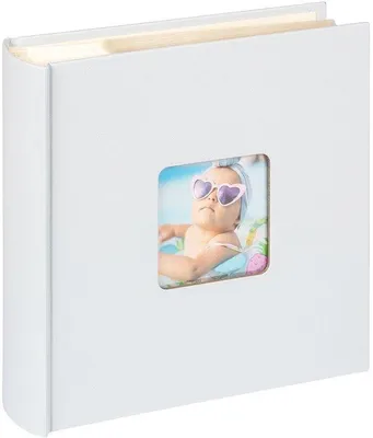 Immagine prodotto di Album fotografico con fustellatura - 200 foto - Archivio su CD - Copertina rigida