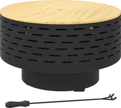 Produktbild von 3-in-1 Feuerschale Edelstahl Ø60cm mit Grillrost, Funkenschutz, Schürhaken – Feuerschale Garten, Feuerstelle, Grill