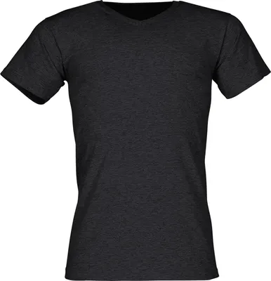 Produktbild von Fruit of the Loom Valueweight V-Neck T Farbe: dunkelgrau meliert Größe: 3XL