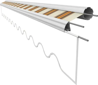 Produktbild von VANA Markisenstoff für 6 x 3,5 m Markisen ohne Volant Markisenersatztuch fertig genäht Maß Bespannung 5,83 x 3,5 m Design SPD042