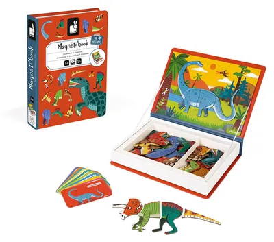 Obrázek produktu pro Janod Magnetibook Dinosaui