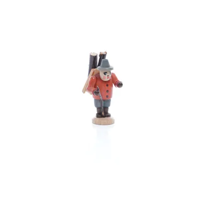 Produktbild von Miniatur Holzsammler stehend bunt Höhe= 6cm NEU