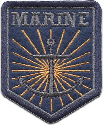 Produktbild von Marine Anker Troopers - Aufnäher, Bügelbild, Aufbügler, Applikationen, Patches, Flicken, Zum Aufbügeln, Größe: 4,9 x 6,1 cm