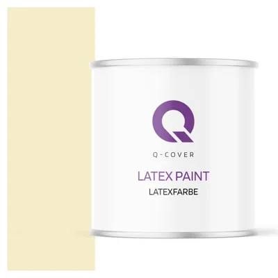 Produktbild von Latexfarbe  2 L Blassgelb  2 L | Innenfarbe | Wandfarbe | Deckenfarbe | Klasse 3 Mattfarbe Scheuerfest Hohe Deckkraft