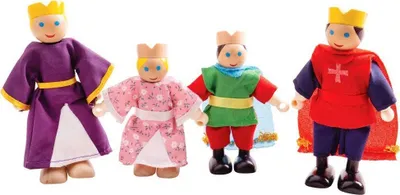 Produktbild von Bigjigs Toys Holzfiguren der königlichen Familie