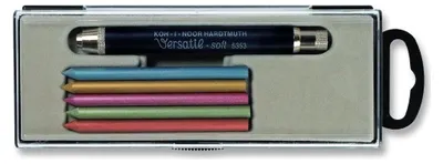 Produktbild von Druckbleistift Set  "Versatil - soft" mit Minenspitzer + 5  Ersatzminen , im Etui