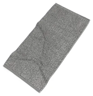 Produktbild von MÖVE Brooklyn Handtuch 50x100 cm (Nature/Black), Schwarz, Natürlich/Natur, Muster, Baumwolle, Leinen, Viskose, 50 x 100 cm, Maschinenwäsche, Deutschland