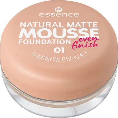 Zdjęcie produktu dla Essence Natural Matte Mousse Foundation Podkad do twarzy w musie 01, 16 g