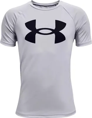 Produktbild von Under Armour Tech Big Logo Ss-Gry T-Shirt 1363283-011__YSM